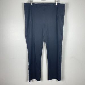 Chicos Pull On‎ Pants Black Stretch Womens Sz 3 / XL Casual Work Travel